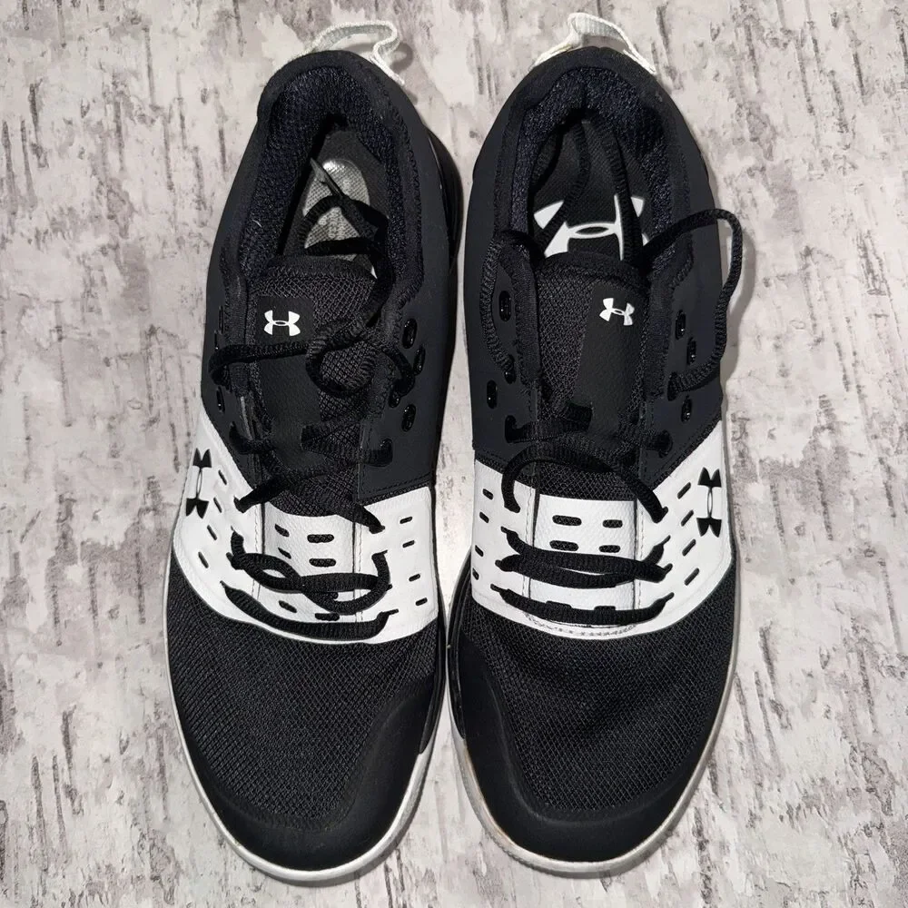 Under Armour Charged Ultimate 3.0 Art.3020548-001 Mens Shoes Black/White Size 9